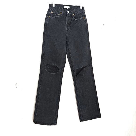 RE/DONE Originals High Rise Loose Jeans - Washed Black - sz 23 - NWT - Picture 2 of 11